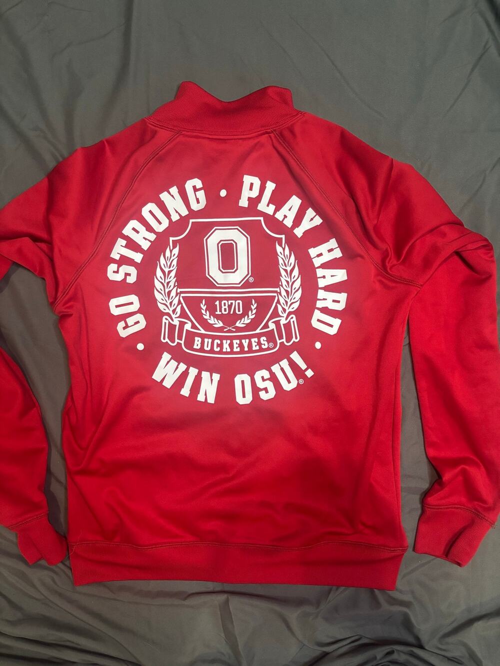 PINK Victoria’s Secret Ohio State Buckeyes PINK Full Zip Jacket Red Women’s M